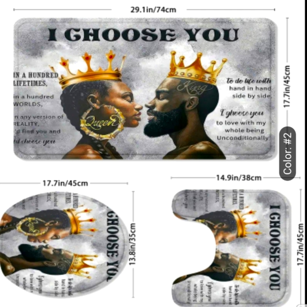 - 3-Piece I CHOOSE YOU Bath Set